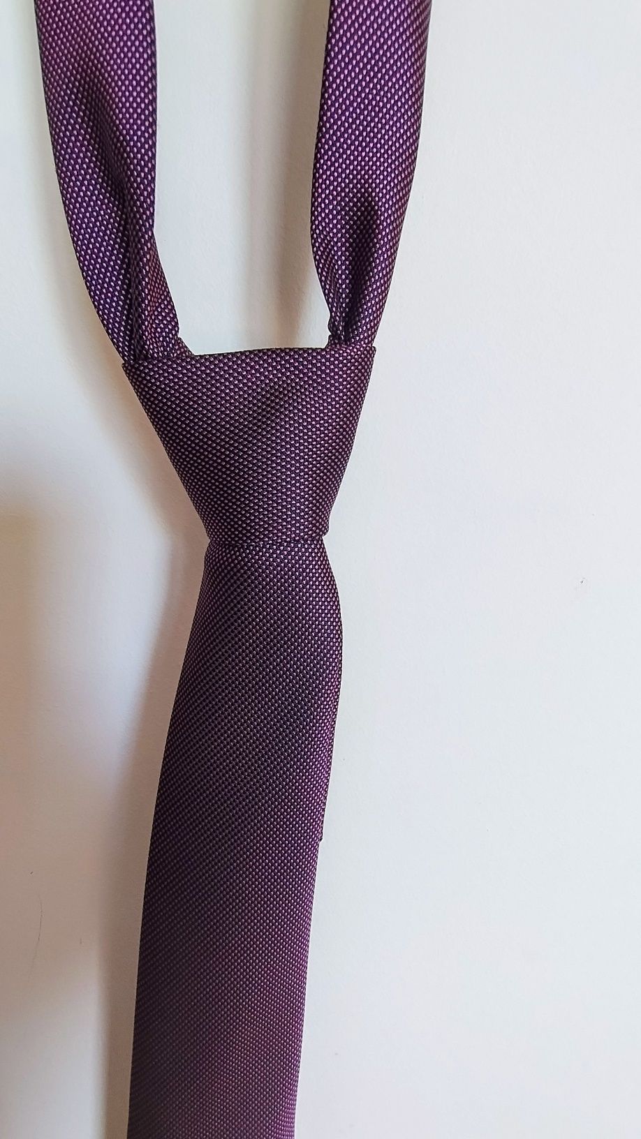 Set 3 cravate nuanțe de violet și roșu