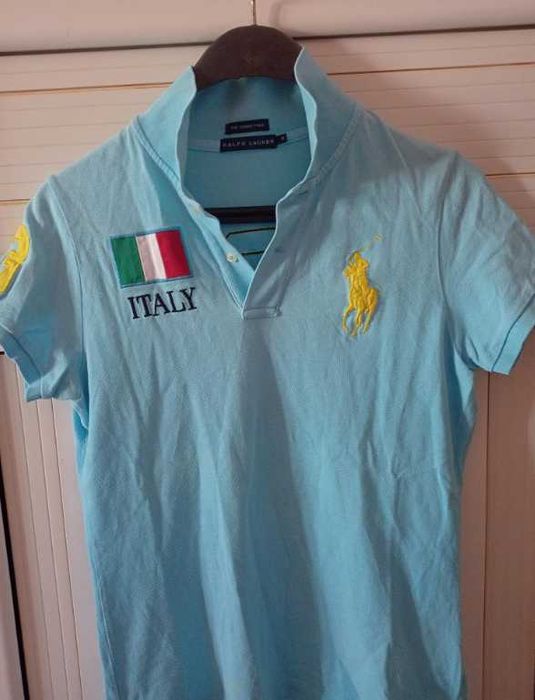 Оригинална дамска фланелка с яка Polo Ralph Lauren