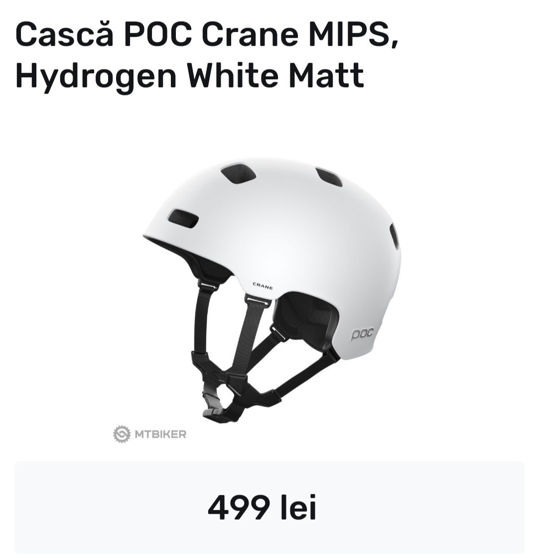 Casca POC Cycling Crane mips hydrogen