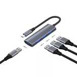 Переходник HUB (OTG) Type-C на 4 USB. Качественный. Алматы