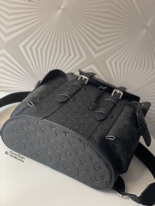 Ghiozdan Louis Vuitton Christopher Piele Naturala