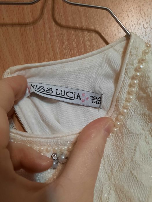 Rochita dantela 140 cm rochie 10 ani