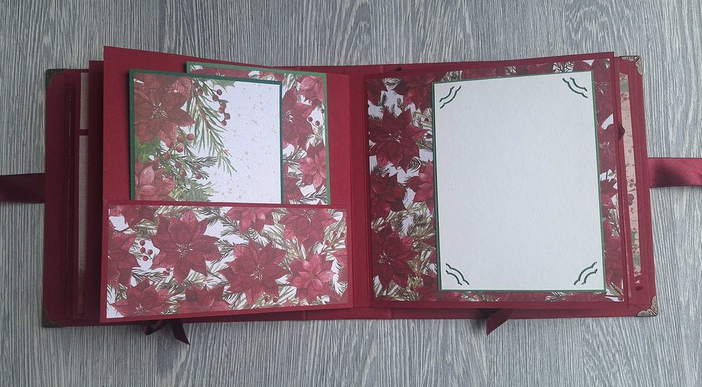 Коледен скрапбук албум "Коледна звезда", ръчна изработка /54.13