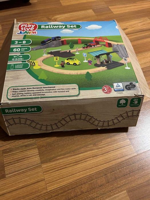 Set trenulet din lemn Playtive