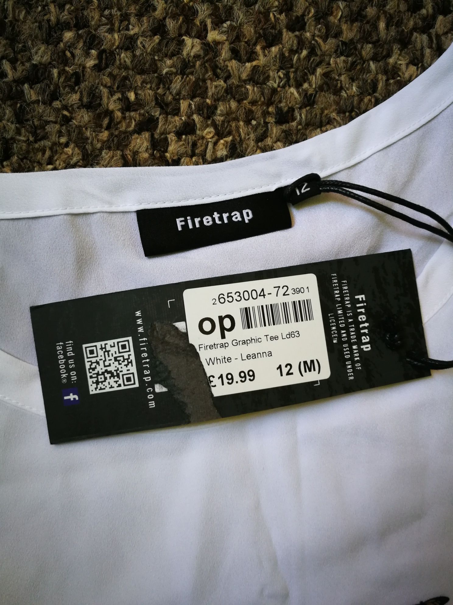 Firetrap тениска с принт череп с пеперуди