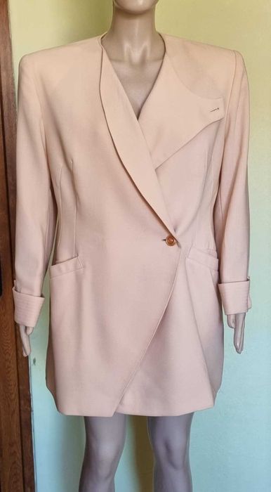 Blazer tip sacou lung Comma, marimea 44, 100% lana