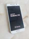 Vând Samsung Galaxy S6 White, fisurat, perfect funcțional //poze reale