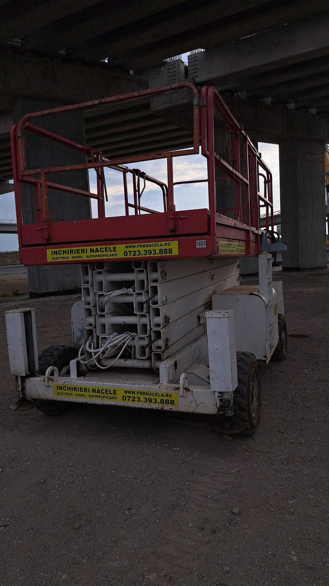 Vand nacela foarfecă diesel 18 m Haulotte H18SX Genie JLG  de exterior