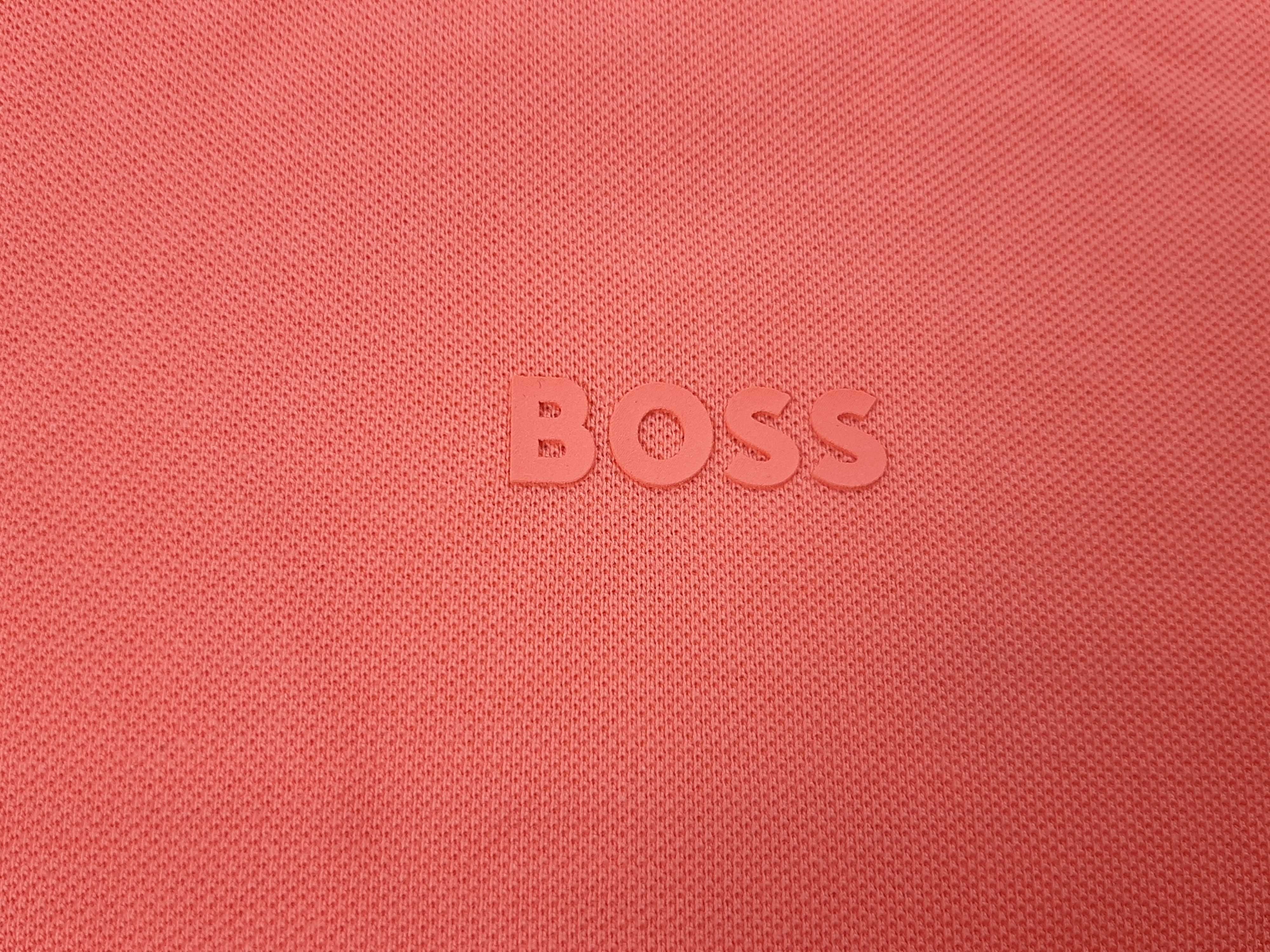 Hugo Boss Pio 1 - Оригинална мъжка тениска с яка размер L