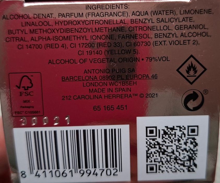 Парфюм дамски "212 Heroes" на Carrolina Herera