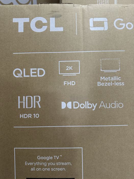 Телевизор TCL 43’ HDR QLED матрица и офисиальной