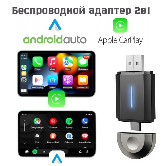 Беспроводной Carplay, Android Auto