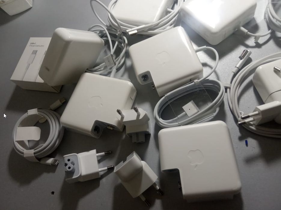 от Apple зарядка, MacBook Power Adapter magsafe и Type-C блок питания