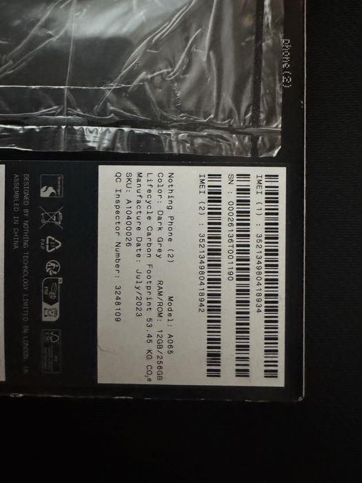 Nothing phone 2 256 gb/12gb ram