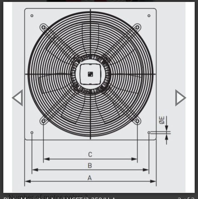 Ventilator incinta 380v-220v nou