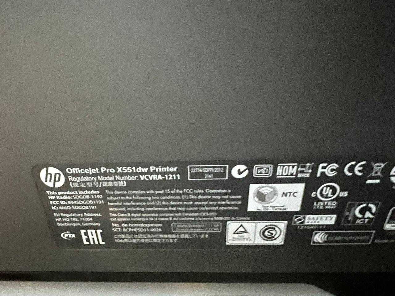 Принтер HP x551 dw на запчасти