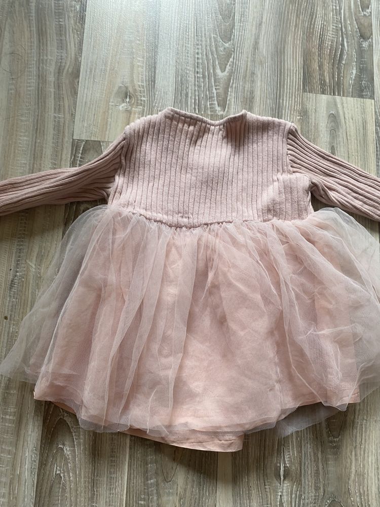 Розова рокличка за момиче 74-80
