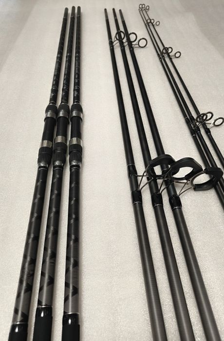SET 3 Lansete LEGEND 3,90m/4,0lbs/3segmente + 3 Mulinete JS10000