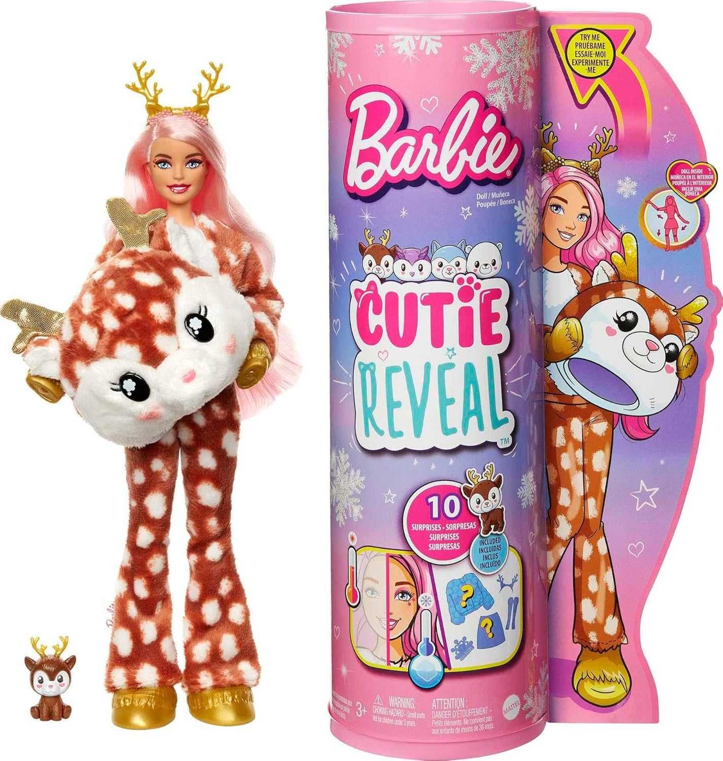 Barbie Cutie Reveal Snowflake Reindeer Doll - Кукла Барби Елен
