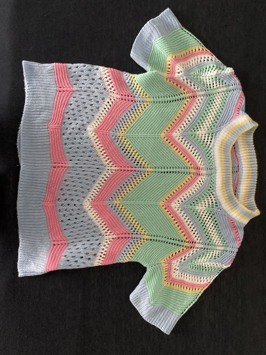 Bluza tricot maneci scurte