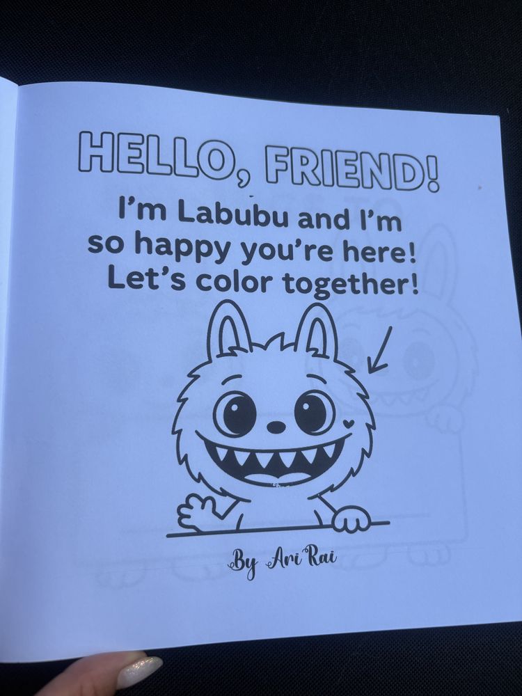 Carte de colorat LABUBU