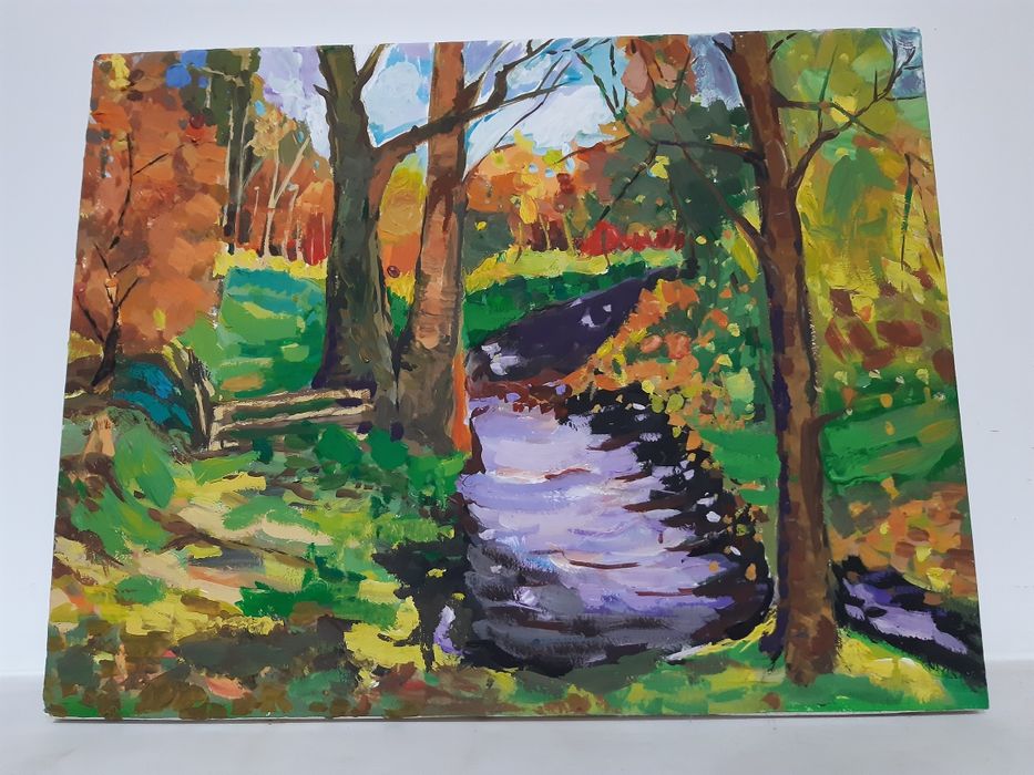 Красивые картины материал гуашь акварель авторская работа по 4000 тг