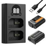 Комплект 2 батерии DMW-BLK22 + зарядно K&F Concept