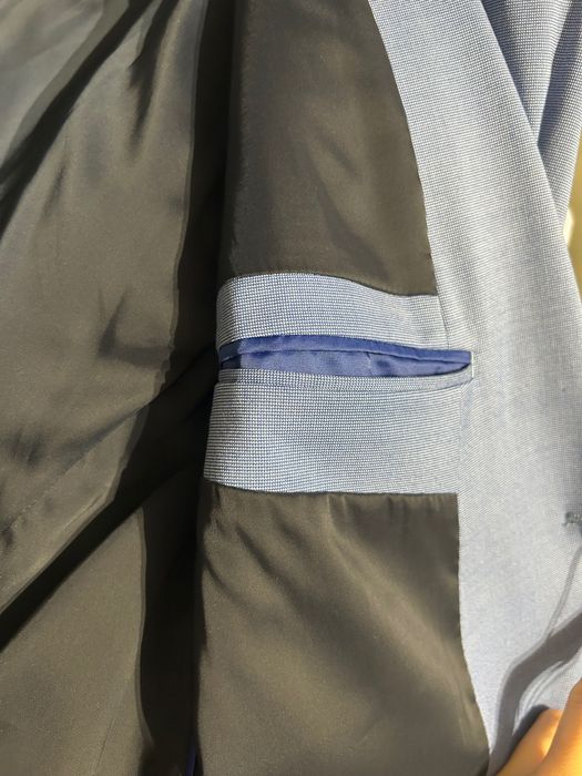 Мъжко светло синьо сако S.Oliver Black Label 48 размер