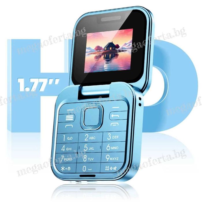 Мини сгъваем телефон i16 PRO с две сим карти