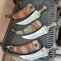 Три стари арабски ножа с кании ..щик кама сабя