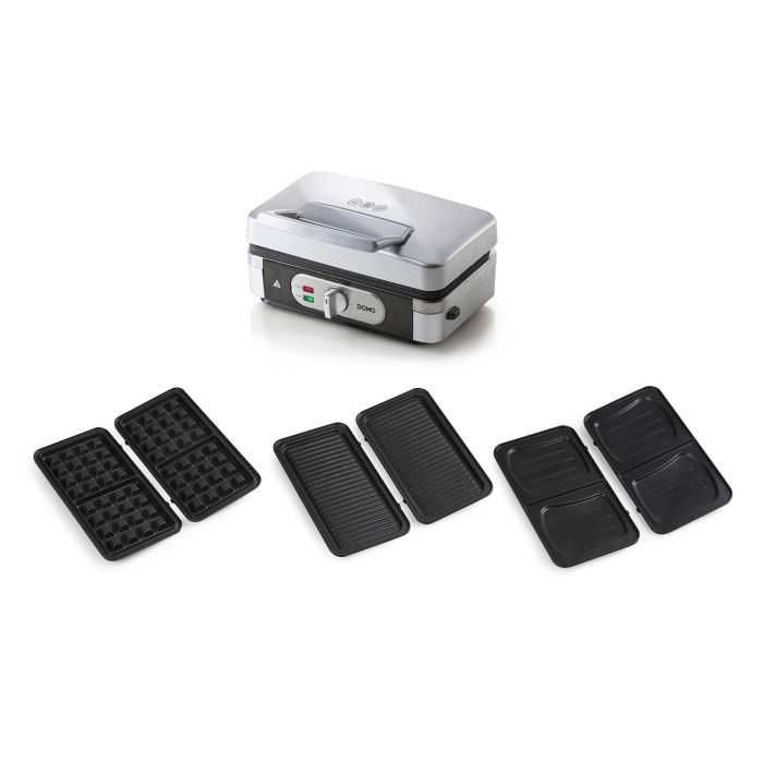 DOMO 3-в-1 мултифункционален уред – гофрети, грил и тостери
