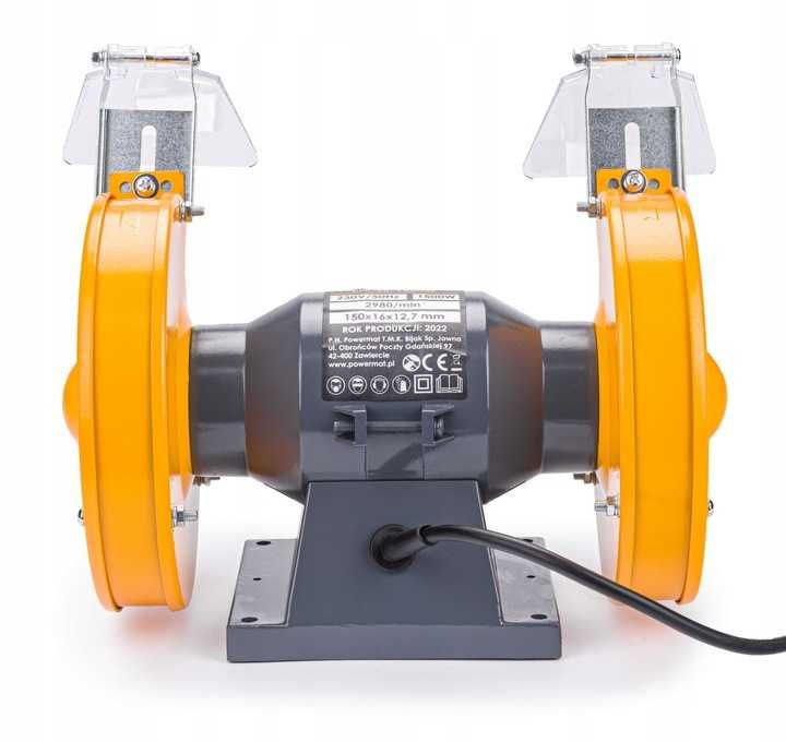 Polizor de banc 150mm 1500W, 2 discuri de piatra (PM1144)