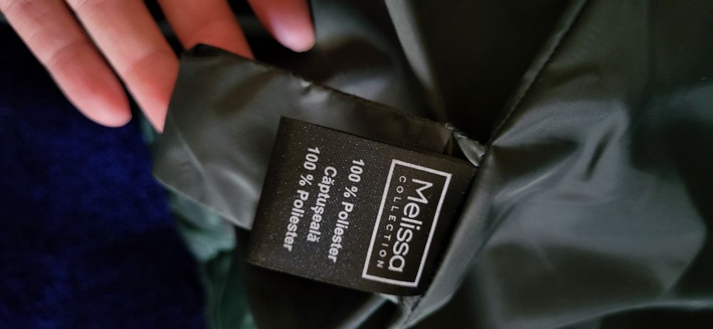 Geaca groasa lunga de iarna cu blana