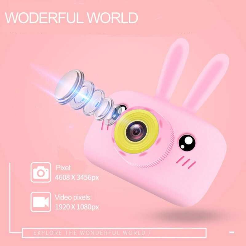 Детски фотоапарат STELS W310, Игри, HD Камера, Розов, Син, Жълт, Бял