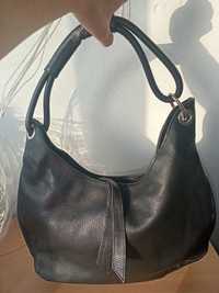 Черна чанта Anna Morellini  естествена кожа