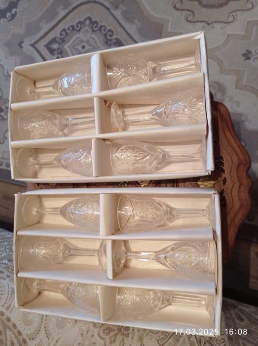 Продам рюмки советский хрусталь 12 шт.