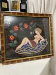 Tablou brodat vintage