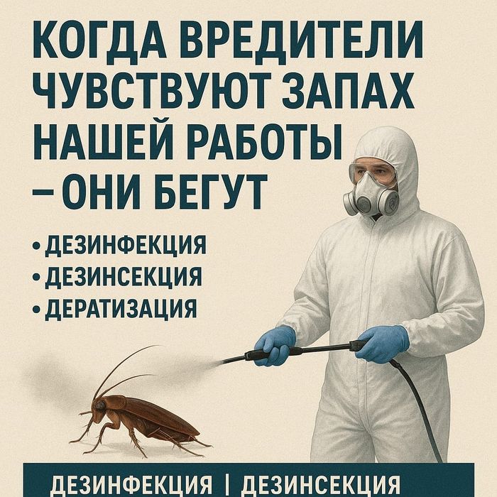 Уничтожение клопов, тараканов, крыс, запахов — быстро и безопасно!
