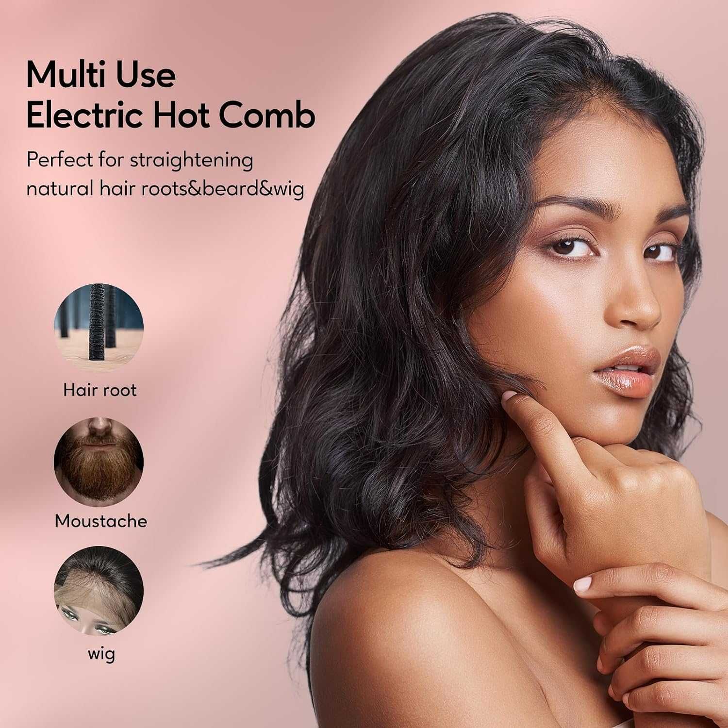 Гребени за брада и коса Terviiix Hot Comb Electric