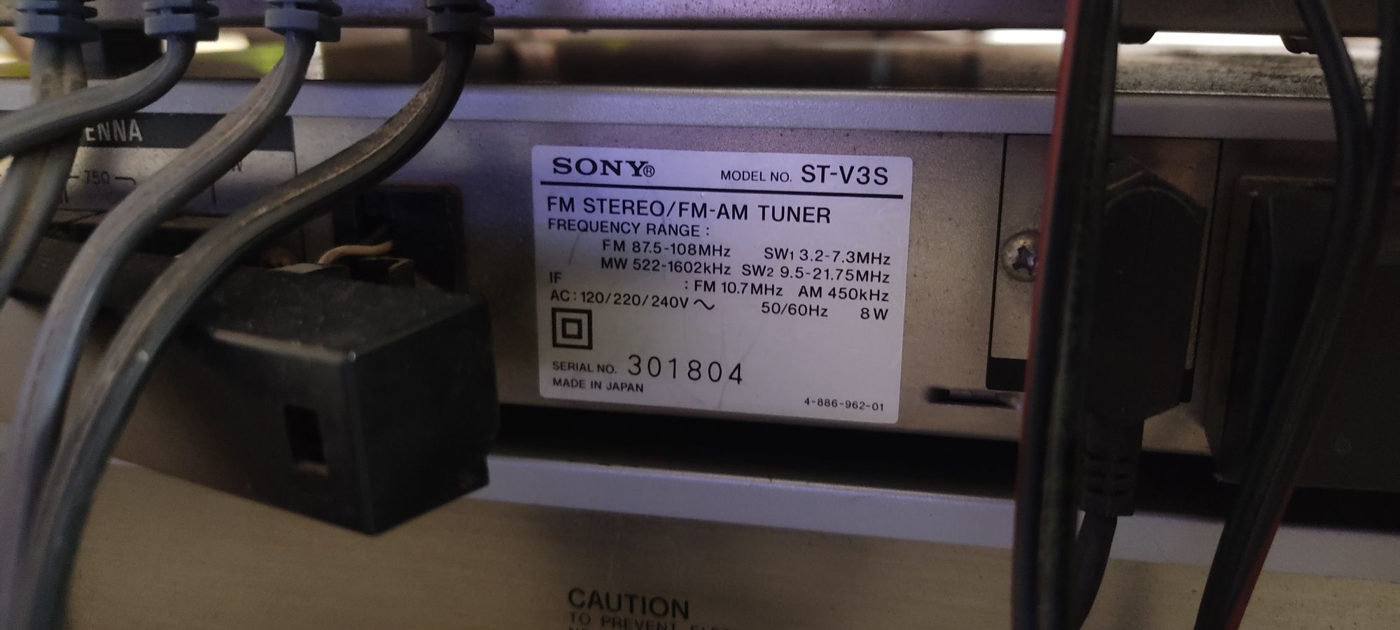 Sony deck tc-v3 tuner st-v3s stereo amplifier ta-v3