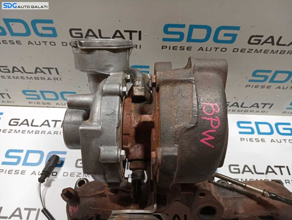 Turbo Turbina Turbosuflanta Skoda Superb 1 2.0 TDI BSS BWW 2002 - 2008 Cod 038145702J 038145702N [M5937]