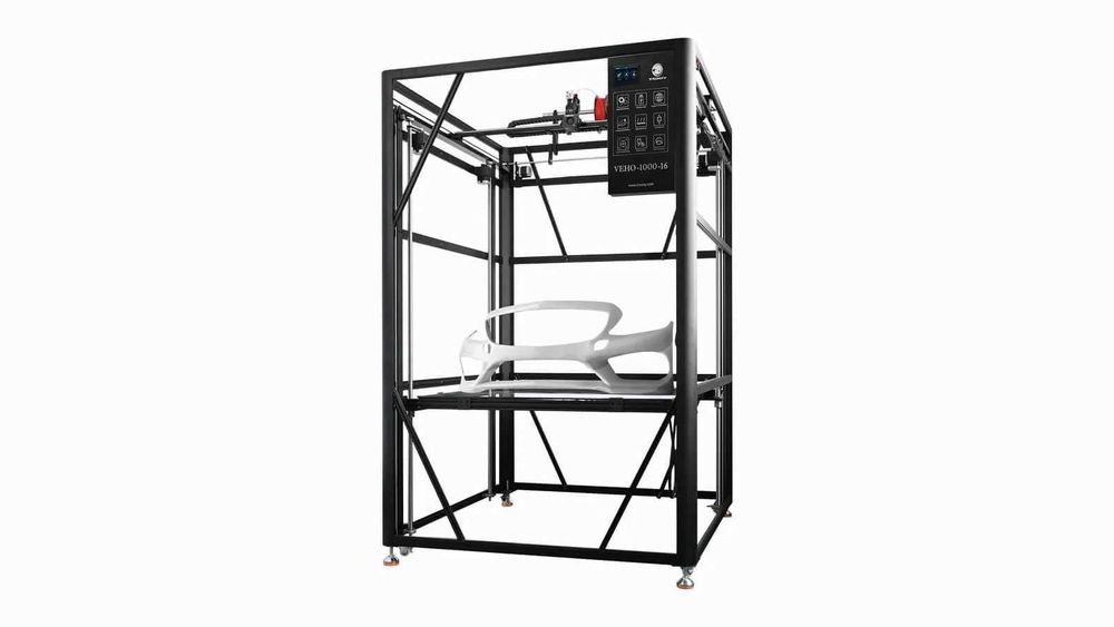 Голям 3D принтер с директно задвижване. Размер на печат 800x800x800mm