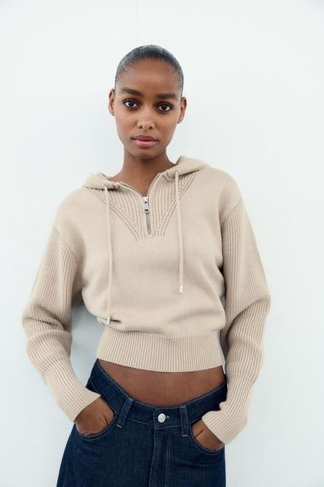 Плетена жилетка ZARA