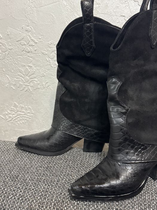 Дамски черви ботуши