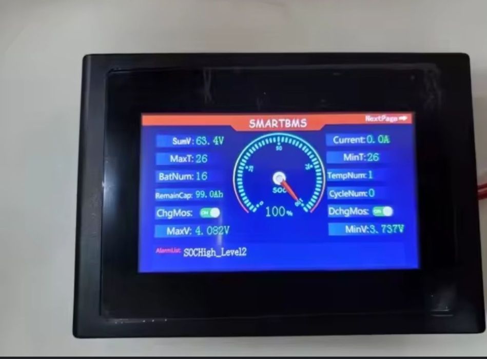 BMS Daly 400A 8-24s pt baterii litiu-ion sau Lifo4 + Display  4.3 inch