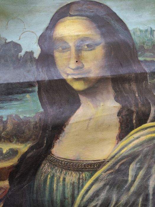 Стара картина на Мона Лиза/маслени бои