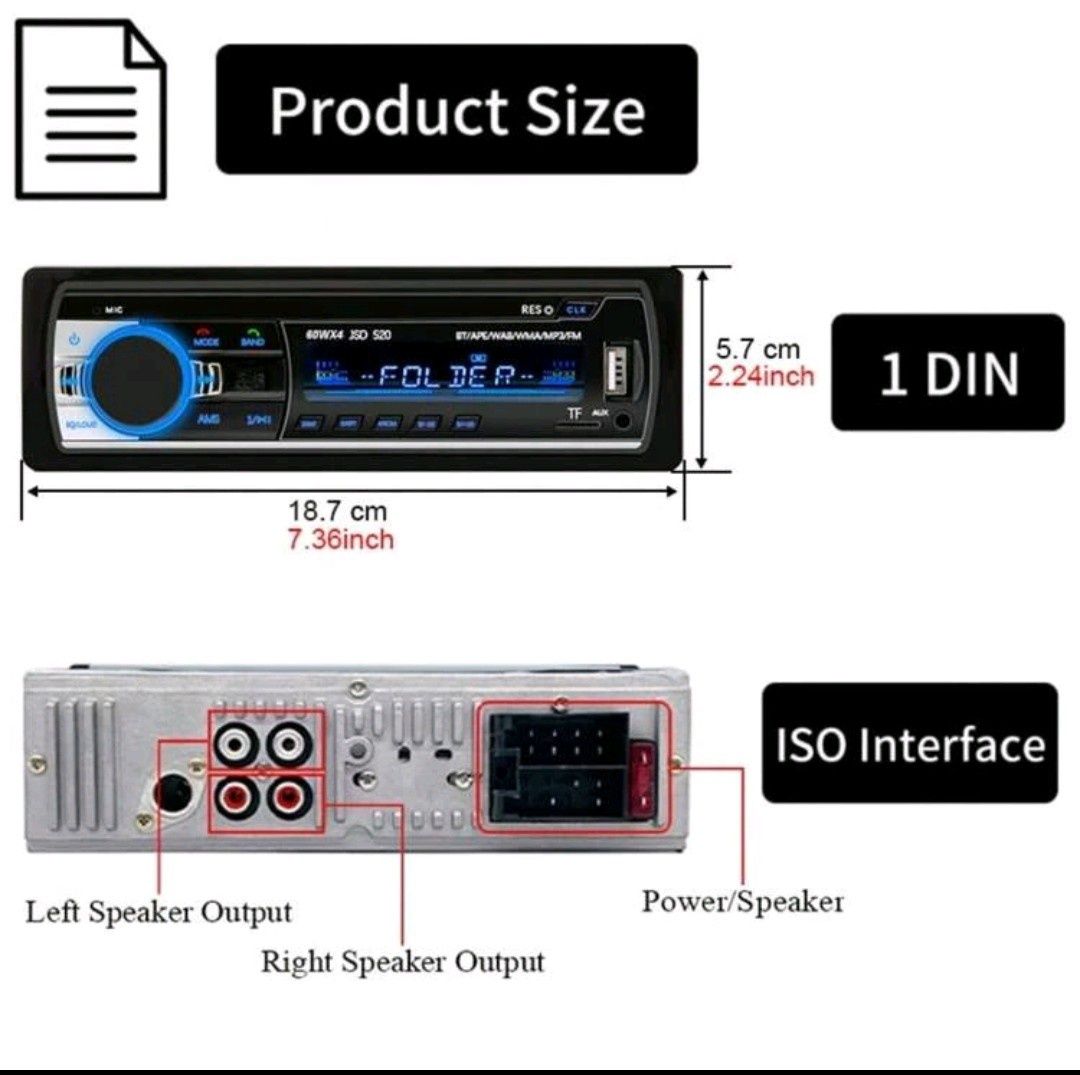 Авто MP3/Bluetooth Плеар - Car MP3/Bluetooth   Player