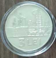 Moneda 3 lei, 1966