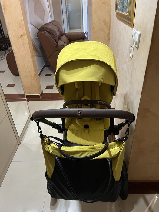 Като нова Cybex priam 4 yellow /rose gold/