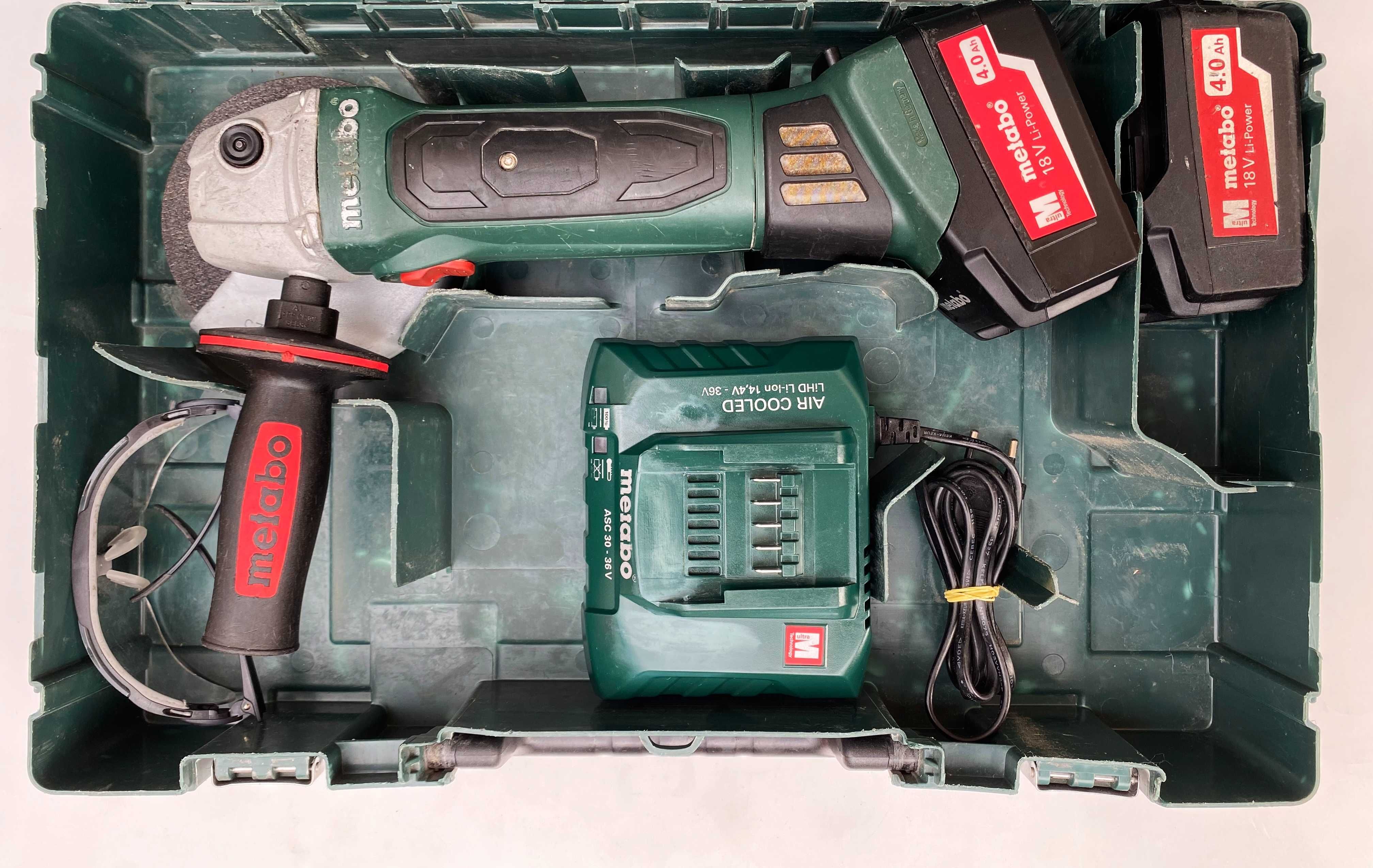 METABO W18LTX125 Quick - Акумулаторен ъглошлайф!